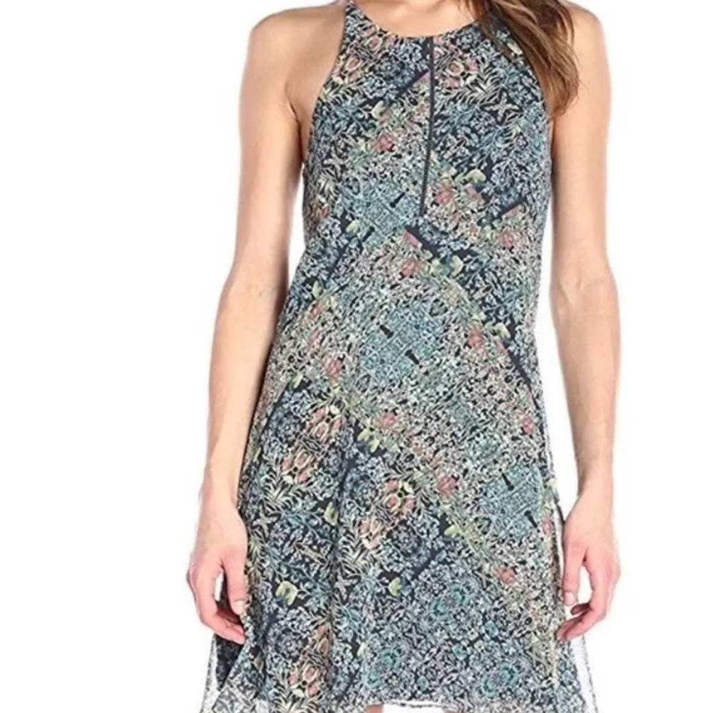 BCBGeneration Mint Tea Multi Floral Dress